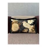 Fabricland İthal İpek Kadife Robin-93556 PÜSKÜLLÜ KIRLENT KILIFI (Çift Taraflı Desen)