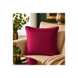 Fabricland Ithal Ipek Kadife Vişne Çürüğü Renk Kırlent Kılıfı 43x43cm