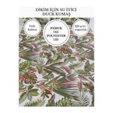FabricMarket Desenli Su İtici Duck Kumaş | %65 Pamuk %35 Polyester | Masa Örtüsü, Runner ve Döşemelik Kumaş