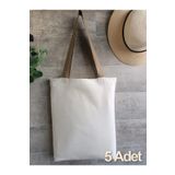 fabricorg 5 Adet Punch'a Uygun Alttan Körüklü 42 Tel Ham Bez Çanta (35X40X8 CM)