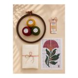 fabricorg Etamin - Kanaviçe Başlangış Seti KADİFE ÇİÇEĞİ ( SET-2 )