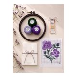 fabricorg Etamin - Kanaviçe Başlangış Seti MENEKŞE ( SET-1 )