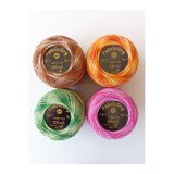fabricorg No:12 Cotton Like Ebruli Etamin - Kanaviçe 4'lü Iplik Seti-1 (6 Gr)
