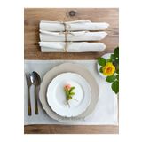 fabricorg Punch Nakışına Uygun Ham Bez Dekoratif Amerikan Servisi (30x45cm) 4 Adet