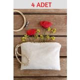 fabricorg Punch'a Uygun Ham Bez Clutch - Cüzdan - El Çantası (20x15 Cm) X 4 Adet