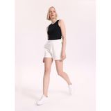 Fabrika 5003327958 Beyaz Kadın Regular Fit Sweat Şort