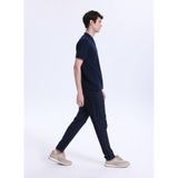 Fabrika Bağlamalı Bel Duble Paça Jogger Pantolon, 56, 5003328719, Lacivert, Erkek