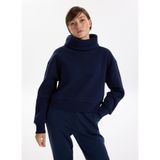 Fabrika Balıkçı Yaka Düz Sweatshırt, L, 5003258171, Lacivert, kadın