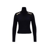 Fabrika Balıkçı Yaka Fitilli Kazak, XL, 5003273338, Siyah, Kadın