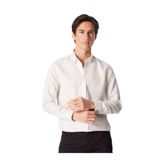 Fabrika Basic Alttan Britli Yaka Armürlü Açık Gri Gömlek, S, 5003126668, Açık Gri, Erkek