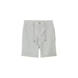 Fabrika Basic Çizgili Bermuda Şort, S, F4SM-SHT 0331, Gri, Erkek