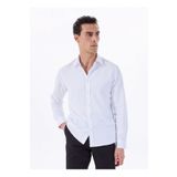 Fabrika Basic Gömlek Yaka Armürlü Beyaz Erkek Gömlek MAYDOS 502