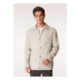 Fabrika Basic Gri Melanj Erkek Düz Ceket F4WM-CKT 2488