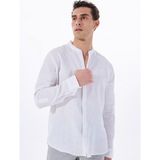 Fabrika Basic Hakim Yaka Düz Beyaz Erkek Gömlek F5SM-GML 2766