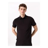 Fabrika Basic Rayon Karışımlı Polo T-Shirt, M, F5SM-TST 2040, Siyah, Erkek