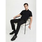 Fabrika Basic Rayon Karışımlı Polo T-Shirt, S, F5SM-TST 2040, Siyah, Erkek