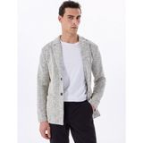 Fabrika Basic Siyah - Ekru Erkek Jakarlı Ceket F5SM-CKT 2055 - 2XL