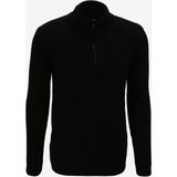 Fabrika Bato Yaka Basic Jakarlı Siyah Erkek Kazak F3WM-KZK157 - 2XL