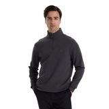 Fabrika Bato Yaka Düz Erkek Sweatshırt Fc4Wm-Swt 2233., Antrasit, S