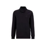 Fabrika Bato Yaka Düz Erkek Sweatshırt Fc4Wm-Swt 2233., Siyah, L