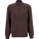 Fabrika Bato Yaka Slim Fit Düz Kahve Erkek Kazak F5WM-KZK 2316