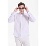 Fabrika Bej Erkek Düğmeli Regular Fit Çizgili Gömlek F6SM-GML 2702 - 2XL