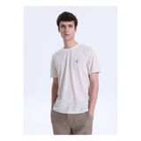 Fabrika Bej Erkek Relaxed Çizgili T-Shirt F6SM-TST 2101