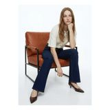 Fabrika Bej Kadın Loose Fit Ajurlu Gömlek F6SL-GML0228