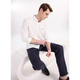 Fabrika Beyaz Erkek Alttan Britli Regular Fit Flamlı Gömlek F6SM-GML 2113 - Kırık Beyaz - XL