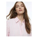 Fabrika Beyaz Kadın Loose Fit Çizgili Gömlek F6SL-GML0148
