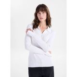 Fabrika Beyaz Kadın Slim Fit Kazak F6WL-KZK0004 - Ekru