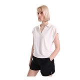 Fabrika Beyaz Loose Fit Polo T-Shirt, XS, 5003327984, Kırık Beyaz, Kadın