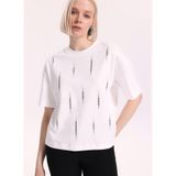 Fabrika Beyaz Loose Fit T-Shirt, M, 5003327715, Kırık Beyaz, Kadın