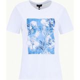Fabrika Bisiklet Yaka Baskılı Beyaz Kadın T-Shirt F6SL-TST0245 - XS