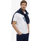Fabrika Bisiklet Yaka Baskılı Kırık Beyaz Erkek T-Shirt F6SM-TST 2612 - 2XL
