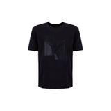Fabrika Bisiklet Yaka Baskılı T-Shirt, L, 5003329380, Siyah, Erkek