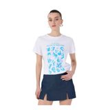 Fabrika Bisiklet Yaka Baskılı T-Shirt, M, 5003224304, Beyaz, Kadın