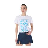 Fabrika Bisiklet Yaka Baskılı T-Shirt, S, 5003224304, Beyaz, Kadın