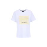 Fabrika Bisiklet Yaka Baskılı T-Shirt, S, 5003327685, Beyaz, Kadın