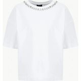 Fabrika Bisiklet Yaka Düz Beyaz Kadın T-Shirt F6SL-TST0133 - XS