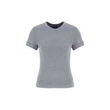 Fabrika Bisiklet Yaka Düz Gri Melanj T-Shirt, XS, 5003336225, Gri Melanj, Kadın
