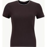 Fabrika Bisiklet Yaka Düz Kahve Kadın T-Shirt F6SL-TST0231