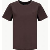 Fabrika Bisiklet Yaka Düz Kahve Kadın T-Shirt Tengız-Y - M