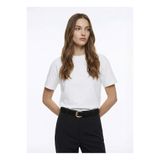 Fabrika Bisiklet Yaka Düz Kırık Beyaz Kadın T-Shirt F6SL-TST0006
