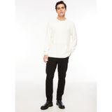 Fabrika Bisiklet Yaka Düz Kırık Beyaz Sweatshirt, L, 5003032786, Kırık Beyaz, erkek