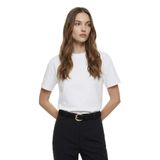 Fabrika Bisiklet Yaka Düz Kırık Beyaz T-Shirt, L, 5003328004, Kırık Beyaz, Kadın