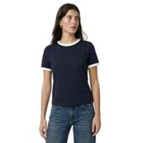 Fabrika Bisiklet Yaka Düz Siyah - Beyaz T-Shirt, S, 5003328031, Siyah - Beyaz, Kadın