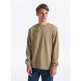 Fabrika Bisiklet Yaka Düz Sweatshırt JOSEYY, M, 5003246369, Haki, erkek