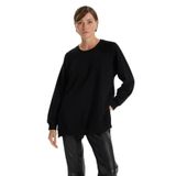 Fabrika Bisiklet Yaka Düz Sweatshırt, M, 5003258163, Siyah, kadın