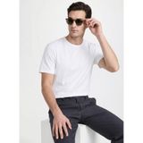Fabrika Bisiklet Yaka Düz T-Shirt, L, 5003227202, Ekru, Erkek